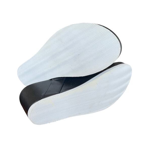 SoftWalk Black Wedge Sandals Comfort Footbed Adjustable Straps Shoes Size 7W - Picture 6 of 7